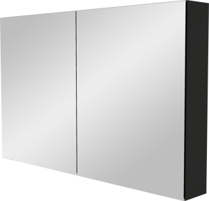 Storke Reflecta spiegelkast 120 x 75 cm mat zwart