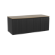 Storke Ribs badkamermeubel met Panton wastafelblad voor waskom(men)