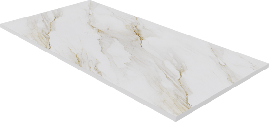 Luca Varess Suite Duschwanne 180 x 90 cm Marmorkomposit Marble Gold 