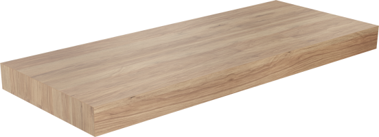 Storke Kada Einzel- oder Doppelwaschtischplatte, Teak rustikal, hpl 130 x 52 cm