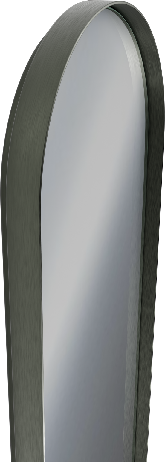 Balmani Giro Oval miroir ovale Brushed Gunmetal Brushed GunMetal 42 x 110 cm