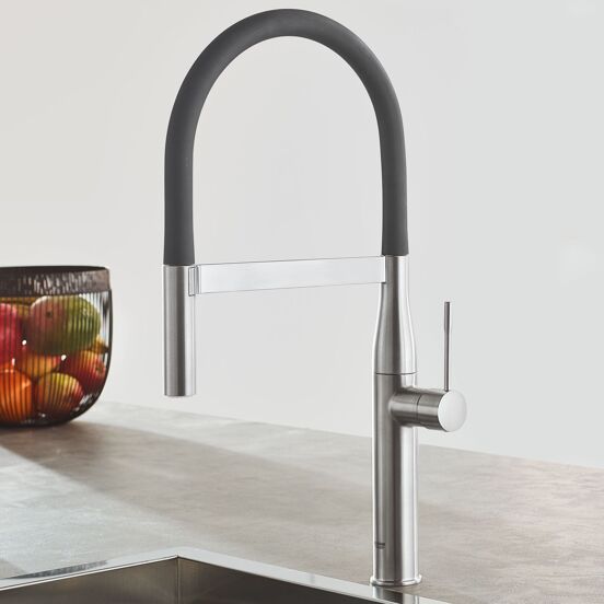Grohe Essence robinet de cuisine avec douchette extractible Supersteel