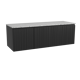 Storke Ribs meuble salle de bains avec tablette pour vasques Tavola