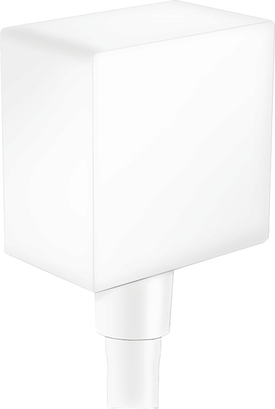 Hansgrohe FixFit Square doucheslangaansluiting 1/2" mat wit