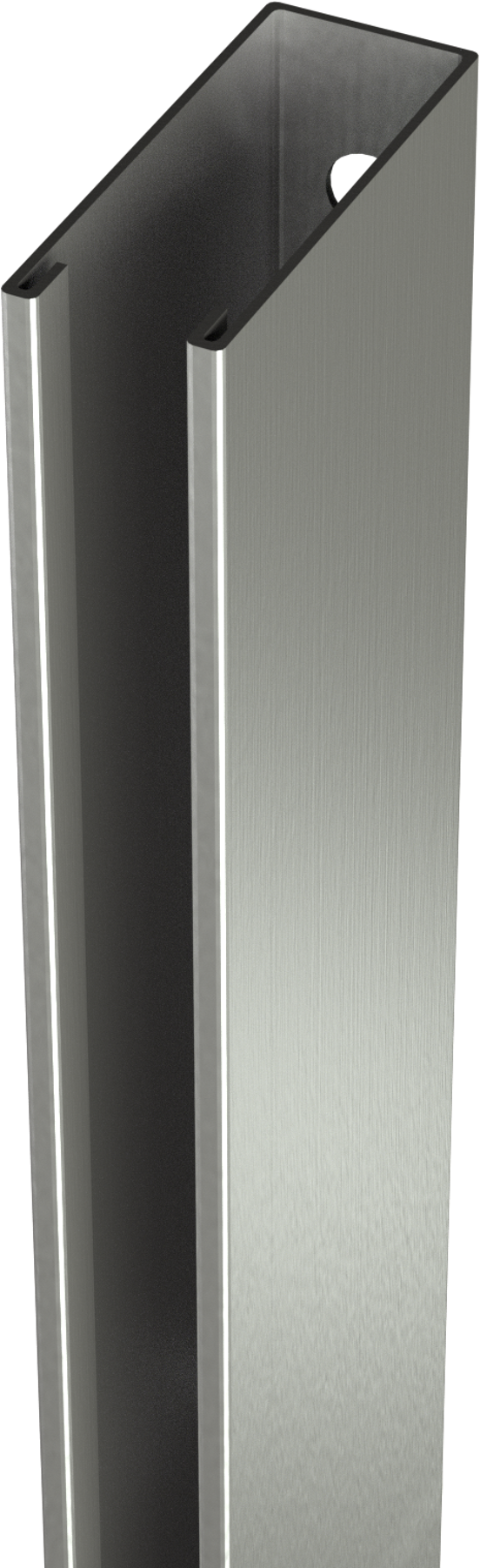 Balmani Modular profilé mural 3 x 200 cm Brushed CoolMetal