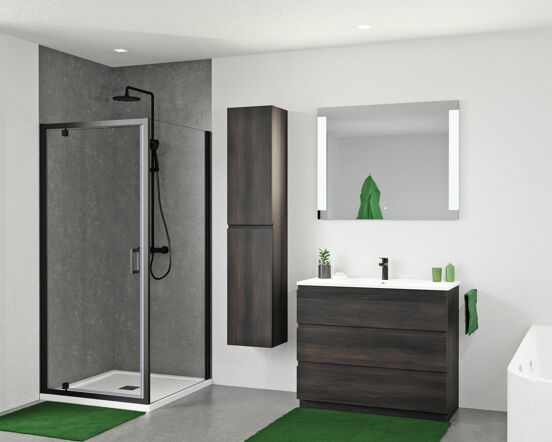 Linie Lunar miroir rectangulaire lumineux 100 x 80 cm
