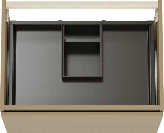 Balmani Sfera zwevende wastafelonderkast 75 x 55 cm Dune 2 lades