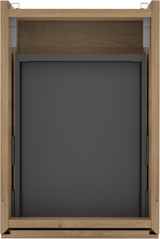 Storke Edge zwevende wastafelonderkast 35 x 52 cm ruw eiken 2 lades