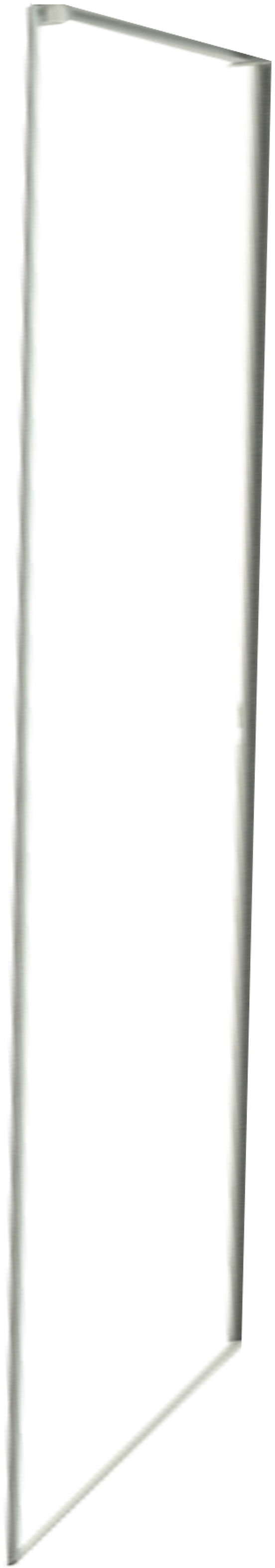 Luca Varess Stilus douchecabine met linkse draaideur en 2 vaste zijwanden 120 x 90 cm helder glas glans chroom profiel - zijpaneel