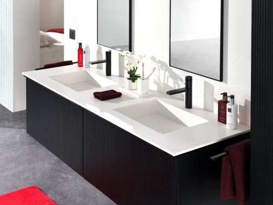 Balmani Click Curved Ablaufventil, verriegelbar, Solid Surface
