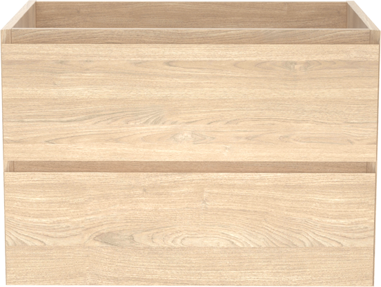 Balmani Mitra zwevende wastafelonderkast 75 x 55 cm fineer naturel eiken 2 lades
