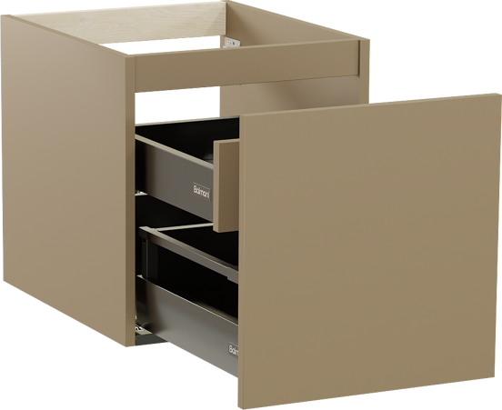Balmani Sfera meuble sous-lavabo suspendu 45 x 55 cm Dune 2 tiroirs
