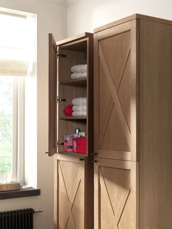 Balmani Legno tablette de finition pour meuble de salle de bains chêne vieilli 45 cm