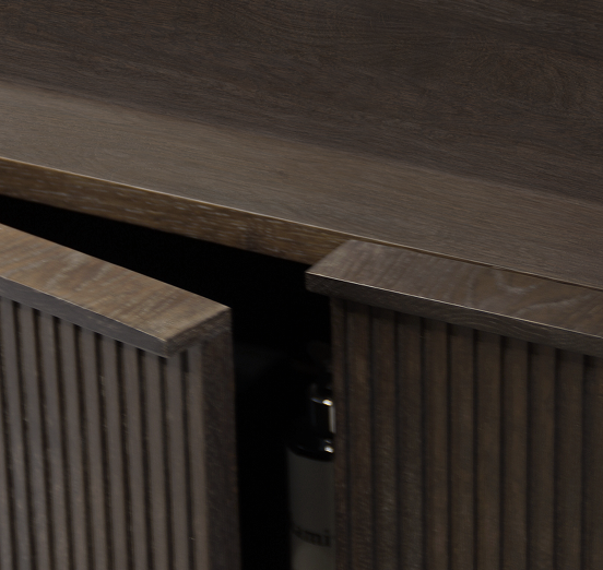 Balmani Forma Badhochschrank: Hängend, Eiche geräuchert, 100 x 30 x 120 cm