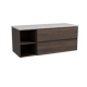 Storke Edge meuble salle de bains avec tablette pour vasques Tavola