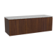 Storke Ribs badkamermeubel met Tavola wastafelblad voor waskom(men)