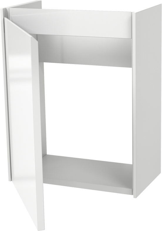 Storke Edge meuble lave-mains suspendu 40 x 22 cm blanc brillant