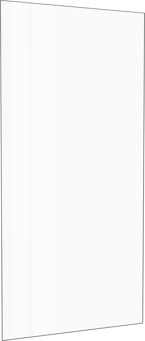 Balmani Senses Design zijpaneel 90 cm x 210 cm Helder glas