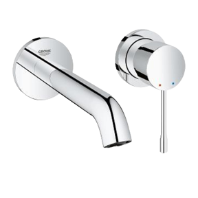 Grohe Essence robinet mural lavabo chrome brillant