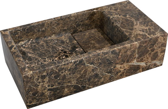 Balmani Mood lave-mains 36 x 18 cm marbre Dark Emperador
