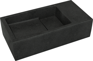 Balmani Mood lave-mains 36 x 18 cm granite aiguisé