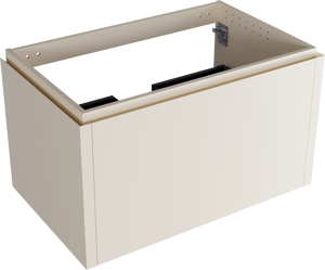 Balmani Eclips meuble sous-vasque suspendu 90 x 55 cm Sandbeige 2 tiroirs