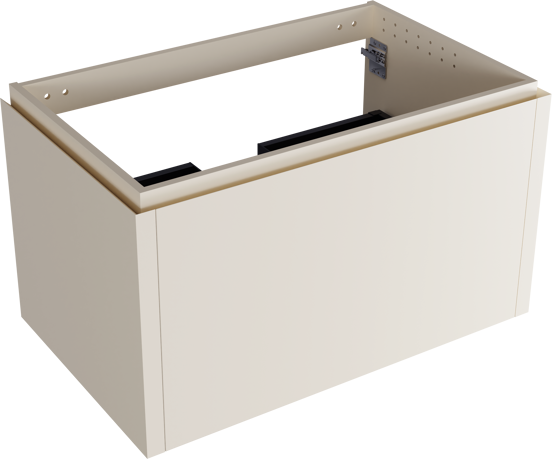 Balmani Eclips meuble sous-lavabo suspendu 90 x 55 cm Sandbeige 2 tiroirs
