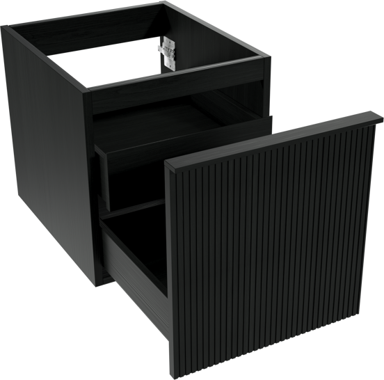 Balmani Forma meuble sous-vasque suspendu 45 x 55 cm chêne noir 2 tiroirs