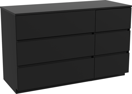 Storke Edge freistehendes Möbelstück Set: 130 x 52 cm, Schwarz matt, mit Panton Einzel- oder Doppel Waschtischplatte, Pulverbeschichtetes MDF Schwarz matt