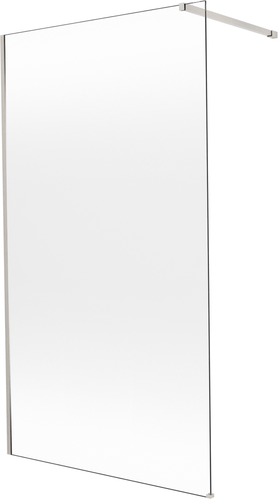 Balmani Modular inloopdouche: 120 x 200 cm, Permafrost met coating, Brushed CoolMetal profielen