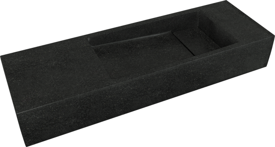 Balmani Mood Handwaschbecken: Granit, poliert, 65 x 20 cm
