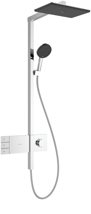 Hansgrohe Raindance Alive Q Showerpipe colonne de douche pluie 210/340 2 fonction de jets avec Ecosmart Showerselect Comfort Chrome Brillant