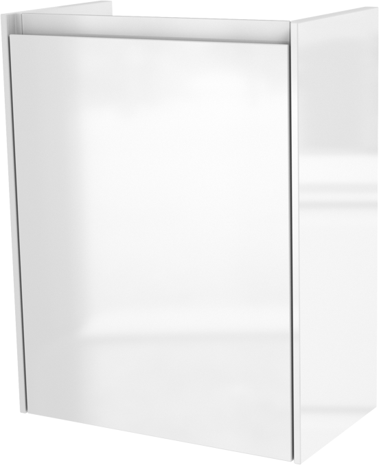Storke Edge meuble lave-mains suspendu 40 x 22 cm blanc brillant