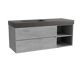Storke Edge meuble salle de bains avec plan vasque Scuro High