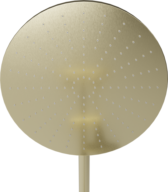 BLAUFOSS Nola 300 opbouw regendoucheset thermostatische kraan brushed champagne gold
