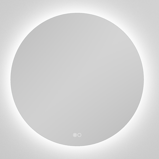 Balmani Giro Touch rond badkamerspiegel Ø 60 cm met spiegelverlichting en anti-damp