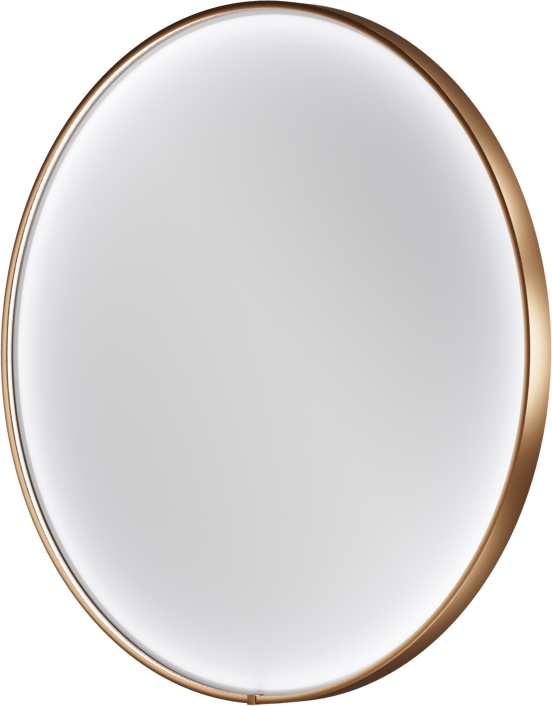 Balmani Secret rond badkamerspiegel Brushed RoseGold Ø 60 cm met spiegelverlichting en anti-damp