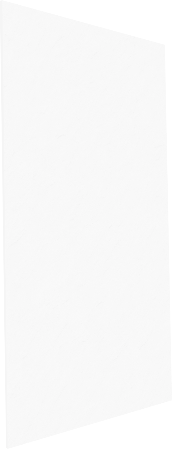 Balmani Piatto douchewandpaneel 140 x 260 cm Solid Surface mat wit