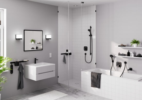 Hansgrohe Logis 700 robinet de lavabo bas noir mat