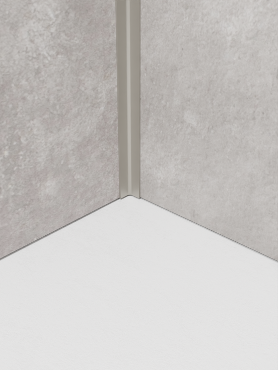 Linie Plato Profilset Wandverkleidung 210 cm beige matt