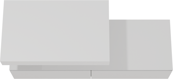 Balmani Mitra Elements meuble salle de bains suspendu 150 x 55 cm blanc mat avec Modus tablette simple 90 cm en solid surface blanc mat