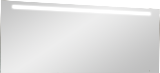 Storke Lucio rechthoekig badkamerspiegel 170 x 65 cm met spiegelverlichting en anti-damp