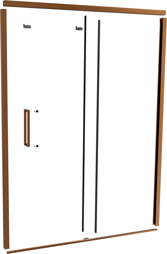 Balmani Senses Design 160 cm ensemble de profils pour porte coulissante niche brushed rosegold