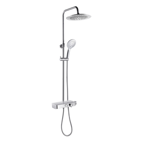 Linie Venus 240 colonne de douche de pluie tablette mitigeur thermostatique chrome brillant