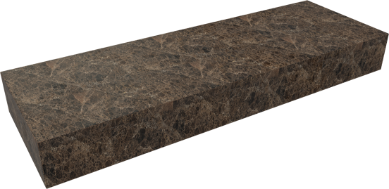 Balmani Nova handenwasser 60 x 20 cm Dark Emperador marmer