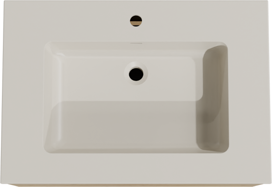 Storke Edge meuble salle de bains suspendu 75 x 52 cm chêne brut avec Diva plan simple en top solid soie grise