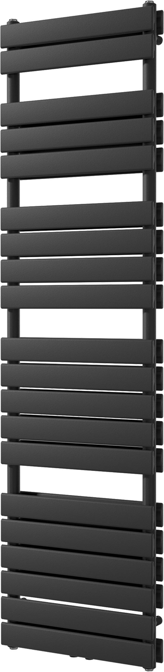 Vipera Vulcan dubbele handdoekradiator 50 x 183,5 cm elektrische verwarming mat zwart zij- en middenaansluiting 1.683W, weerstand inbegrepen