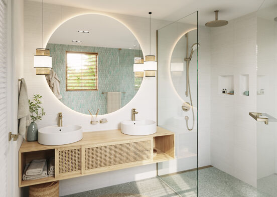 Hansgrohe Unica S Puro douchestang brushed bronze