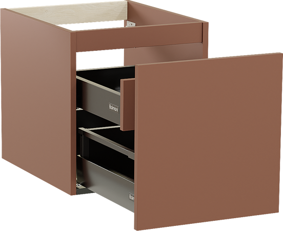 Balmani Sfera meuble sous-lavabo suspendu 45 x 55 cm Cotto 2 tiroirs