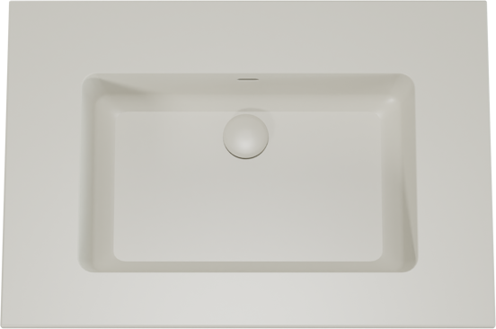 Storke Diva plan simple top solid soie grise matte 75 x 52 cm